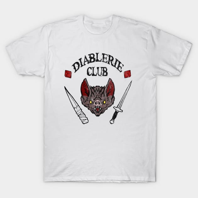 Diablerie Club - Black Text T-Shirt by ATL By Night Store